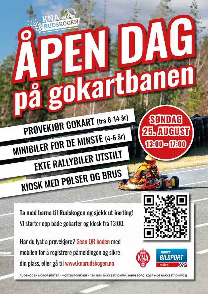 Nysgjerrig på gokart? Kom på vår åpen dag 25. august 2024!